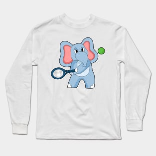 Elephant Tennis Tennis racket Sports Long Sleeve T-Shirt